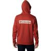 Columbia Men’s Trek Hoodie(Warp Red  Boxed Gem Columbia Graphic)