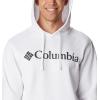 Columbia Men’s Trek Hoodie(White/Csc Branded Logo)
