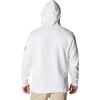 Columbia Men’s Trek Hoodie(White/Csc Sleeve Logo)