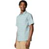 Columbia Men’s Wild Cast Camp Shirt(Crushed Blue Troutopia)
