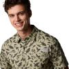 Columbia Men’s Wild Cast Camp Shirt(Smokey Sage Huntfish)