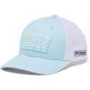 Columbia Unisex PFG Fischflagge Mesh Ballkappe – Hoch Cap(Spring Blue/White/Mid Atlantic Flag)