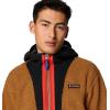Columbia mens Backbowl II Remastered Full Zip Hoodie(Camel Brown/Black)