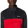 Columbia mens Steens Mountain™ Half Zip(Black  Mountain Red)