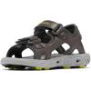 Columbia unisex-child Techsun Vent SandalSport Sandal(Dark Grey/Warning Yellow)