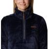 Columbia womens Fire Side Sherpa 1/4 Zip(Blue)