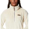 Columbia womens Fire Side Sherpa 1/4 Zip(Chalk)