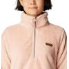 Columbia womens Fire Side Sherpa 1/4 Zip(Dusty Pink)