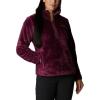 Columbia womens Fire Side Sherpa 1/4 Zip(Marionberry)