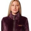Columbia womens Fire Side Sherpa 1/4 Zip(Moonvista)