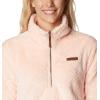 Columbia womens Fire Side Sherpa 1/4 Zip(Peach Blossom)