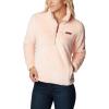 Columbia womens Fire Side Sherpa 1/4 Zip(Peach Blossom)