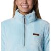 Columbia womens Fire Side Sherpa 1/4 Zip(Spring Blue)
