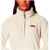 Columbia womens Fire Side Sherpa 1/4 Zip(White)