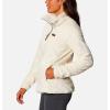 Columbia womens Fire Side Sherpa 1/4 Zip(White)