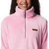 Columbia womens Fire Side Sherpa 1/4 Zip(Wild Rose)