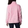 Columbia womens Fire Side Sherpa 1/4 Zip(Wild Rose)