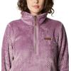 Columbia womens Fire Side Sherpa 1/4 Zip(Winter Mauve)
