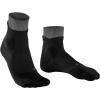 FALKE Women’s RU Trail Running Socks, Stabilizing Athletic, 1 Pair(Black Black 3003)