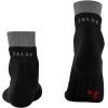 FALKE Women’s RU Trail Running Socks, Stabilizing Athletic, 1 Pair(Black Black 3003)