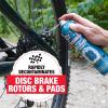 Finish Line Bike Brake Cleaner Spray Can, Disc Rotor Cleaner, Acetone Formula, Extends Part Life (10 Fl OZ, Gray)(CLEANING)