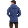 Fjällräven Skogsö Jacket Coats for Men – Leather Details, Two Chest and Two Hand Pockets, and Fixed Two Way Adjustable Hood(Indigo Blue)