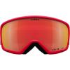 Giro Ringo Ski Goggles – Snowboard Goggles for Men, Women & Youth – VIVID Lens – Anti-Fog – OTG (Over Glasses)(Red Reverb/Vivid Ember)