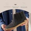 Glerups 100% quality wool mix Boot Slipper with leather sole – Unisex(Charcoal)