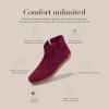 Glerups 100% quality wool mix Boot Slipper with leather sole – Unisex(Cranberry)