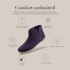 Glerups 100% quality wool mix Boot Slipper with leather sole – Unisex(Purple)