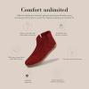 Glerups 100% quality wool mix Boot Slipper with leather sole – Unisex(Red)