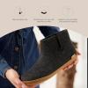 Glerups 100% quality wool mix Boot Slipper with rubber sole – Unisex(Charcoal)