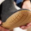 Glerups 100% quality wool mix Boot Slipper with rubber sole – Unisex(Charcoal)