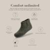 Glerups 100% quality wool mix Boot Slipper with rubber sole – Unisex(Forest (Black Rubber))