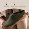 Glerups 100% quality wool mix Slipper with rubber sole – Unisex Slip-on(Forest)