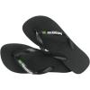 Havaianas Women’s Top Tiras Senses Flip Flops – Women’s Sandals for Swimming Pools(Black/Black)