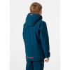 Helly-Hansen Junior Traverse Jacket – Waterproof, Breathable, Unisex Design, Ideal for Outdoor Adventures(589 Deep Dive)