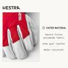 Hestra Army Leather Heli Ski Glove, 5-Finger Snow Glove for Skiing & Snowboarding for Men & Women(Red)