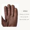 Hestra Deerskin Primaloft Rib Glove, Insulated Leather Glove for Work & Everyday Use(Chocolate)