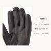 Hestra Deerskin Primaloft Rib Glove, Insulated Leather Glove for Work & Everyday Use(Drk Brn)