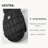 Hestra Moon Mitt, Heavily Insulated Long Cuff Mitten for Alpine Skiing, Snowboarding, Cross Country Ski & Snowshoeing(Black)