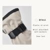 Hestra Unisex Powder Gauntlet 3-Finger Glove, Insulated, Windproof Leather Gloves for Alpine Ski & Everyday for Men & Women(Beige)