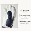 Hestra Unisex Powder Gauntlet Glove, Leather Windproof Insulated Glove for Alpine Ski, Everyday Winter Wear for Men & Women(Navy/Offwhite)