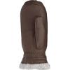 Hestra Women’s Gloves Sundborn Slim Fit Winter Leather Mitten with Fur(Chocolate)