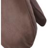 Hestra Women’s Gloves Sundborn Slim Fit Winter Leather Mitten with Fur(Chocolate)
