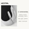 Hestra Women’s Heli Ski Female Glove, 3-Finger Leather Snow Glove for Skiing, Snowboarding and Mountaineering(Black/Offwhite)