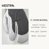Hestra Women’s Heli Ski Female Glove, 3-Finger Leather Snow Glove for Skiing, Snowboarding and Mountaineering(Grey/Offwhite)