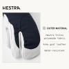 Hestra Women’s Heli Ski Female Glove, 3-Finger Leather Snow Glove for Skiing, Snowboarding and Mountaineering(Navy/Offwhite)