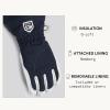 Hestra Women’s Heli Ski Female Glove, 5-Finger Leather Snow Glove for Skiing, Snowboarding and Mountaineering(Navy/Offwhite)