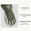 Hestra Women’s Heli Ski Female Glove, 5-Finger Leather Snow Glove for Skiing, Snowboarding and Mountaineering(Olive/Offwhite)